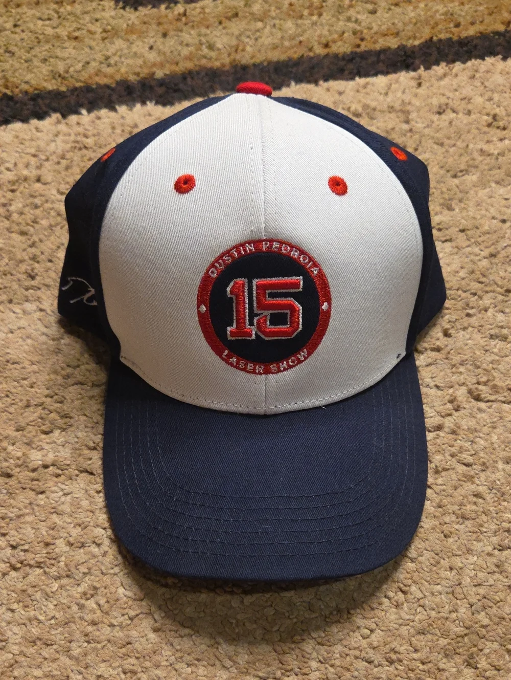 Dustin Peoroia Red Sox Hat Laser Show Rare